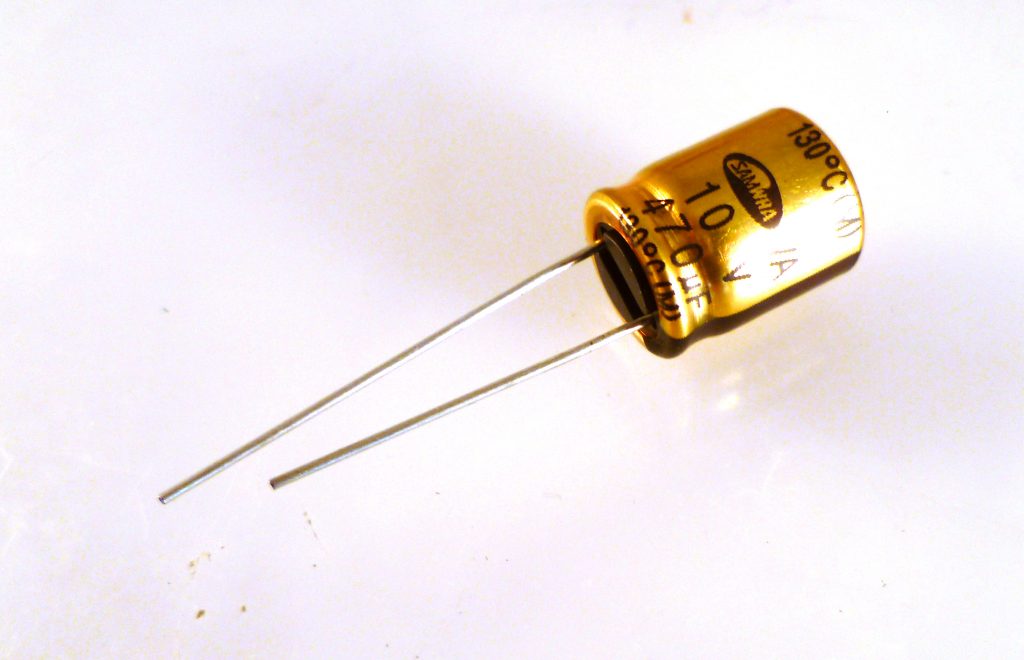 Samwha Electrolytic Capacitor 470uf 10v 130'C VA1A477M1012M 5 pieces ...