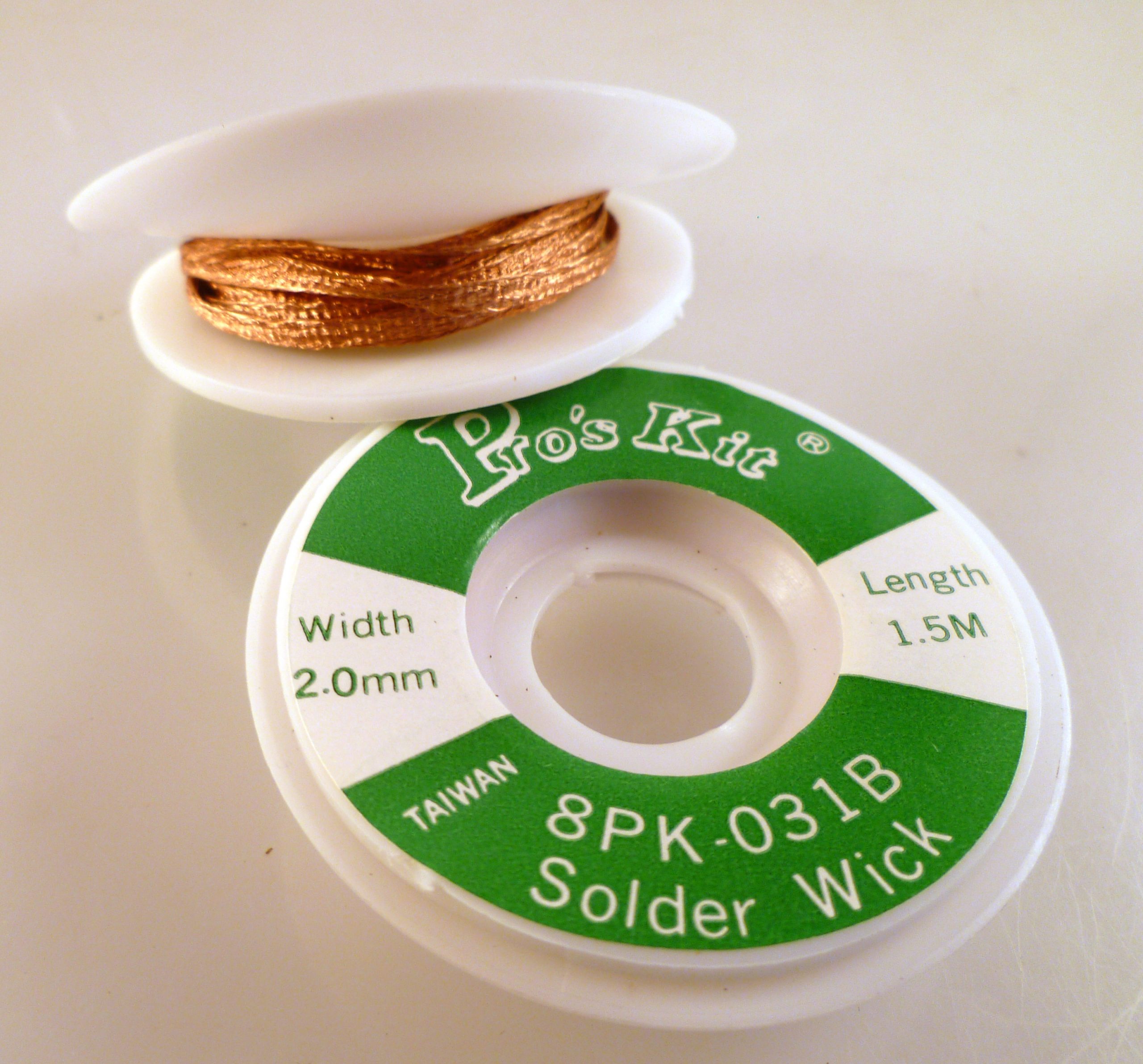 Pro's Kit Quality Desolder Wick Braid Solder Removal 2mm 2.5mm Wide 1