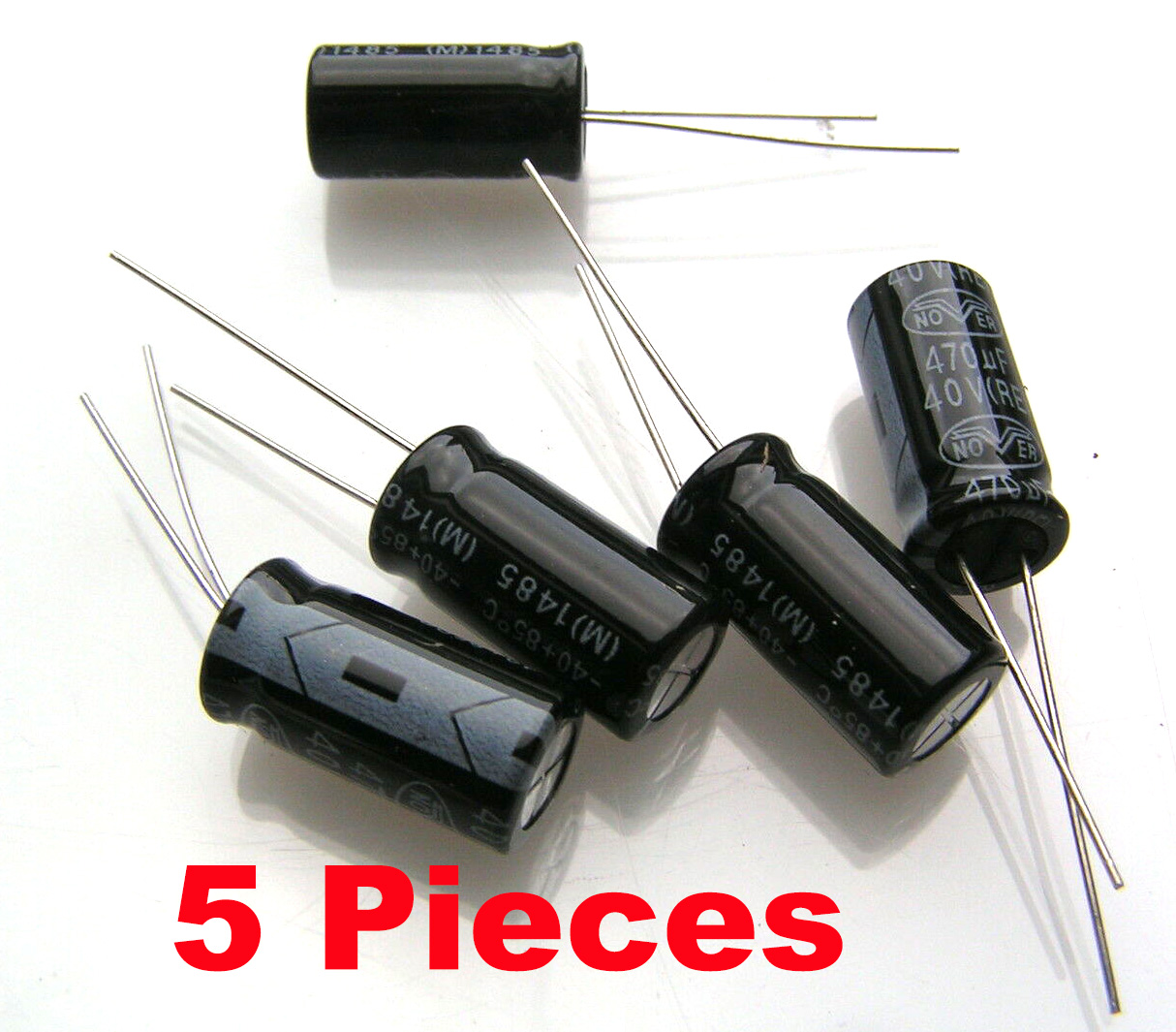 Nover RE1G471MFE 40V 470uF Electrolytic Capacitor 5 Pieces OL0183