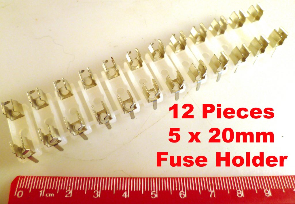 Fuseholder 20 x 5mm Solder to PCB or Panel/Chassis Mount 12 Pack OM0921