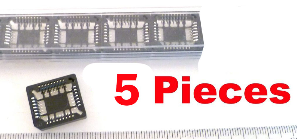PLCC 32 Surface Mount IC Socket for 32 Contact IC's 1.27mm 5 Pieces OM1004