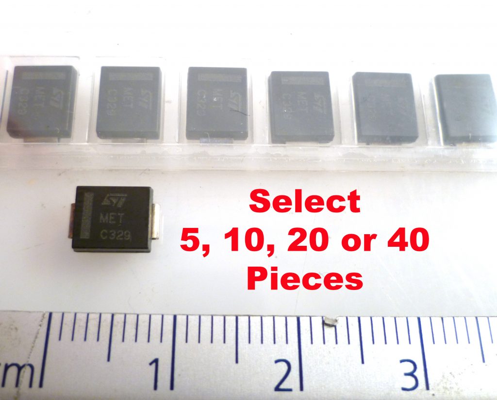 ST Microelectronics SM15T33A Uni-Directional TVS Diode 1500W 2-Pin SMC ...