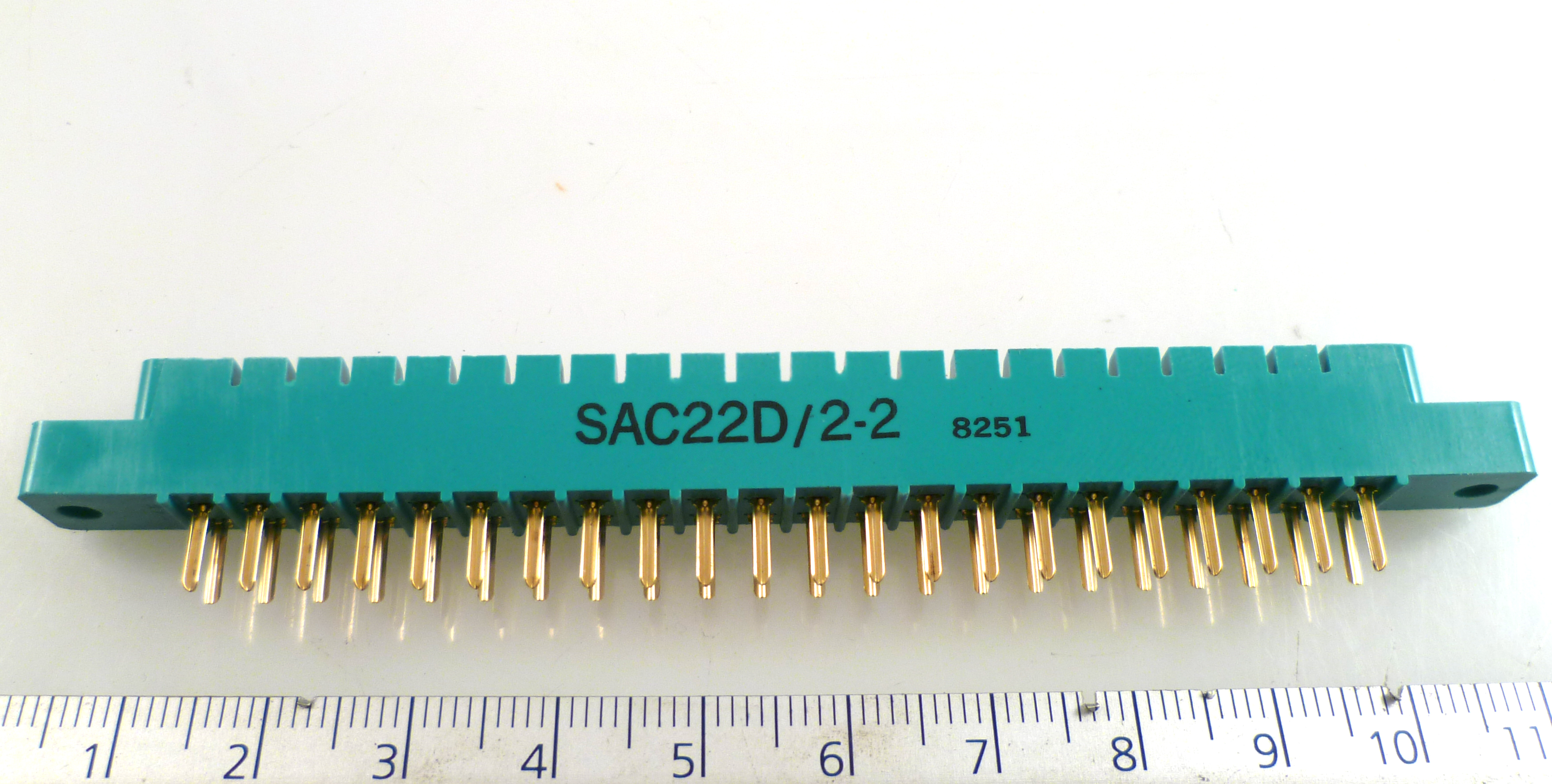 SAE SAC22D/2-2 Edge Connector 2x 22 Way 44 Solder Tags .156inch Pitch ...