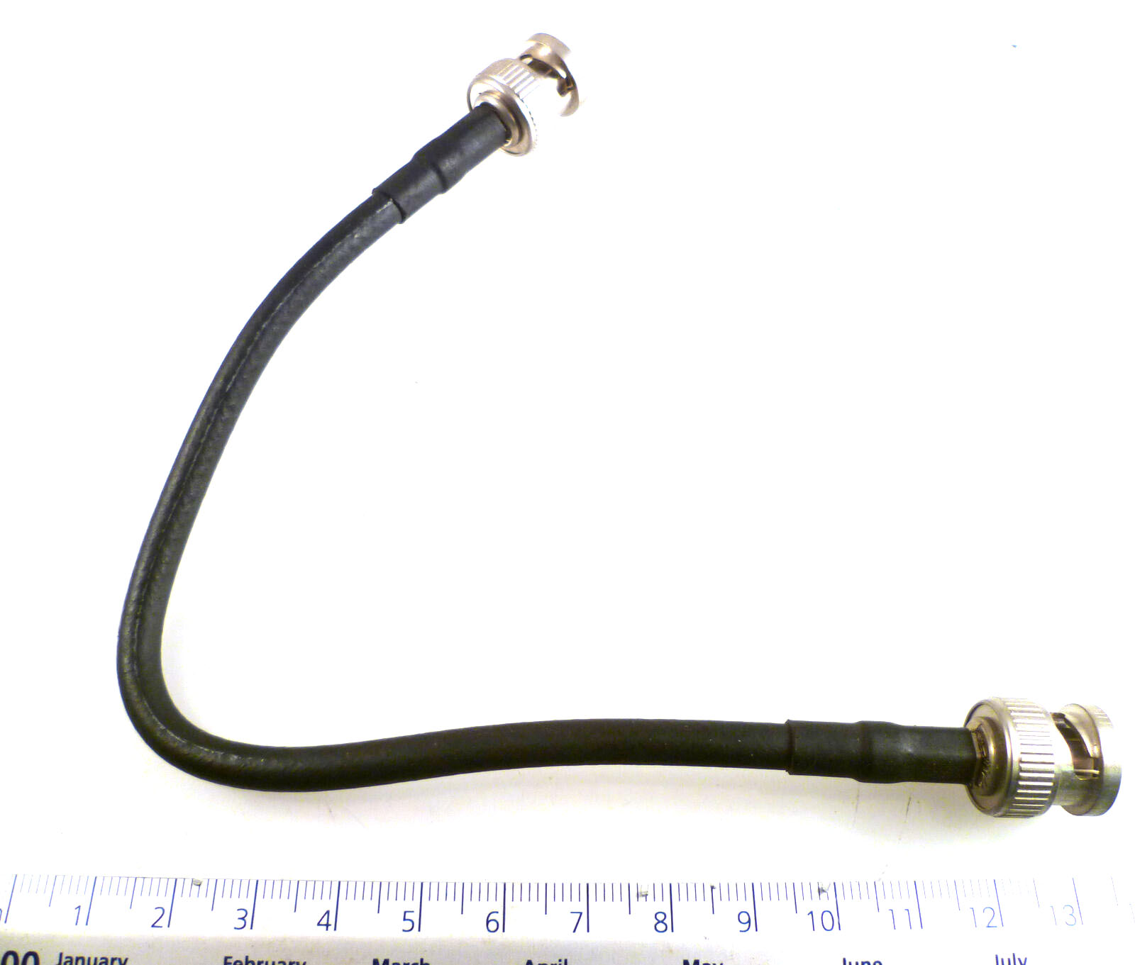 Suhner RG223/U 50 Ohm Coaxial Cable 205mm BNC to BNC Plug OM0793A