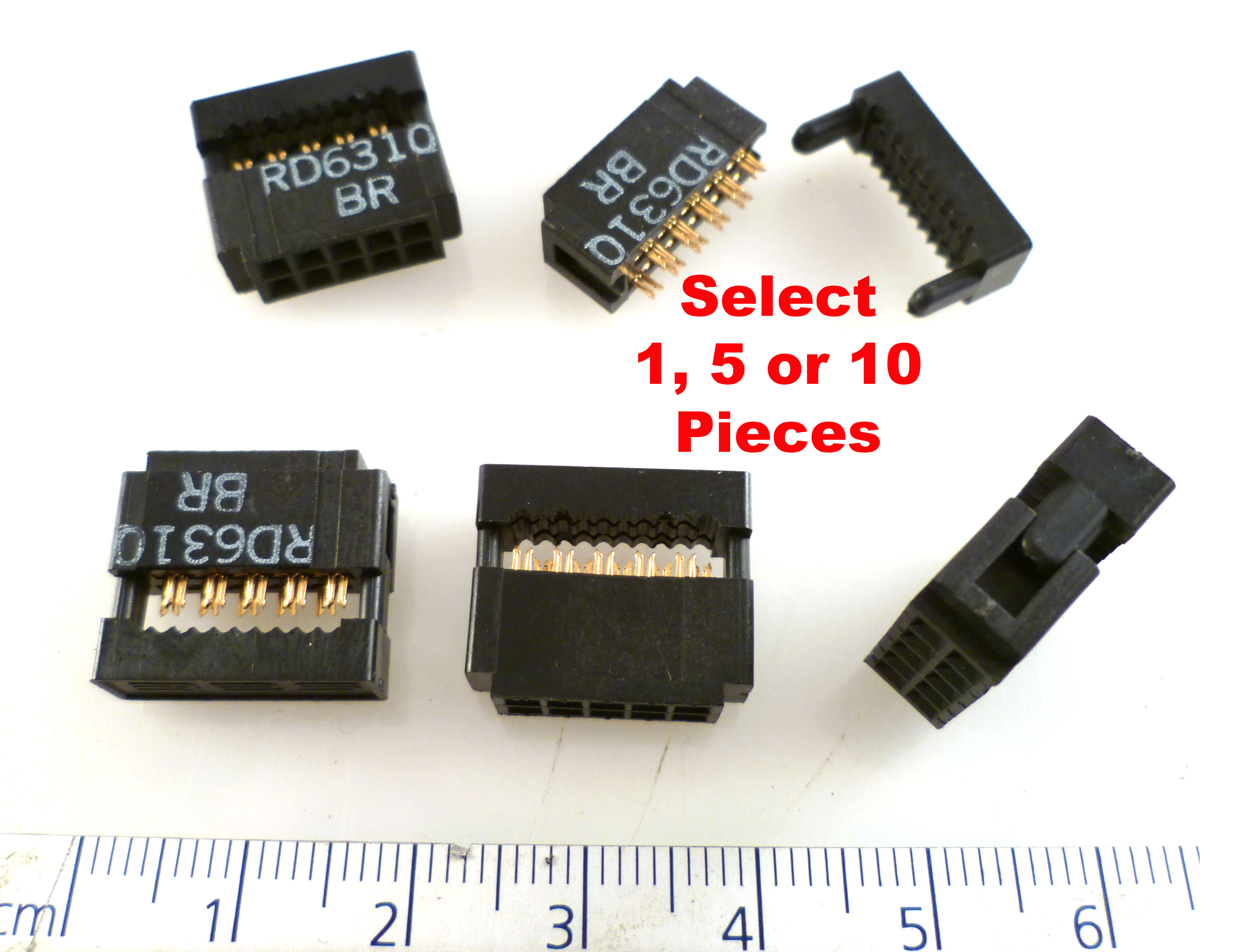 10 Way  2.00mm pitch Straight PCB IDC Box Headers DIL L3030 5 X 5 pieces
