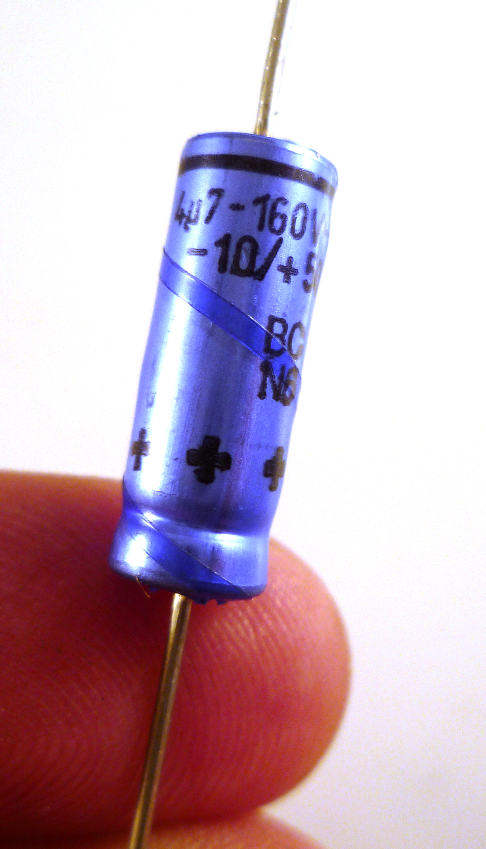 BC 222204131478 Type 041 Ash Axial Electrolytic Capacitor 4.7uF 160V 5pcs MBF4H Rich Electronics