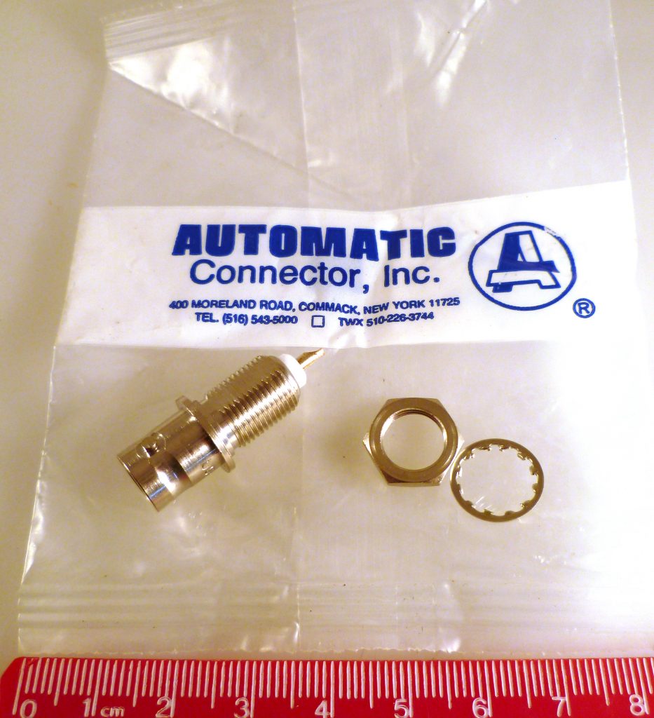 Automatic Connector Inc. UG1094AU 50 Ohm BNC Panel Socket OM0734V Rich Electronics