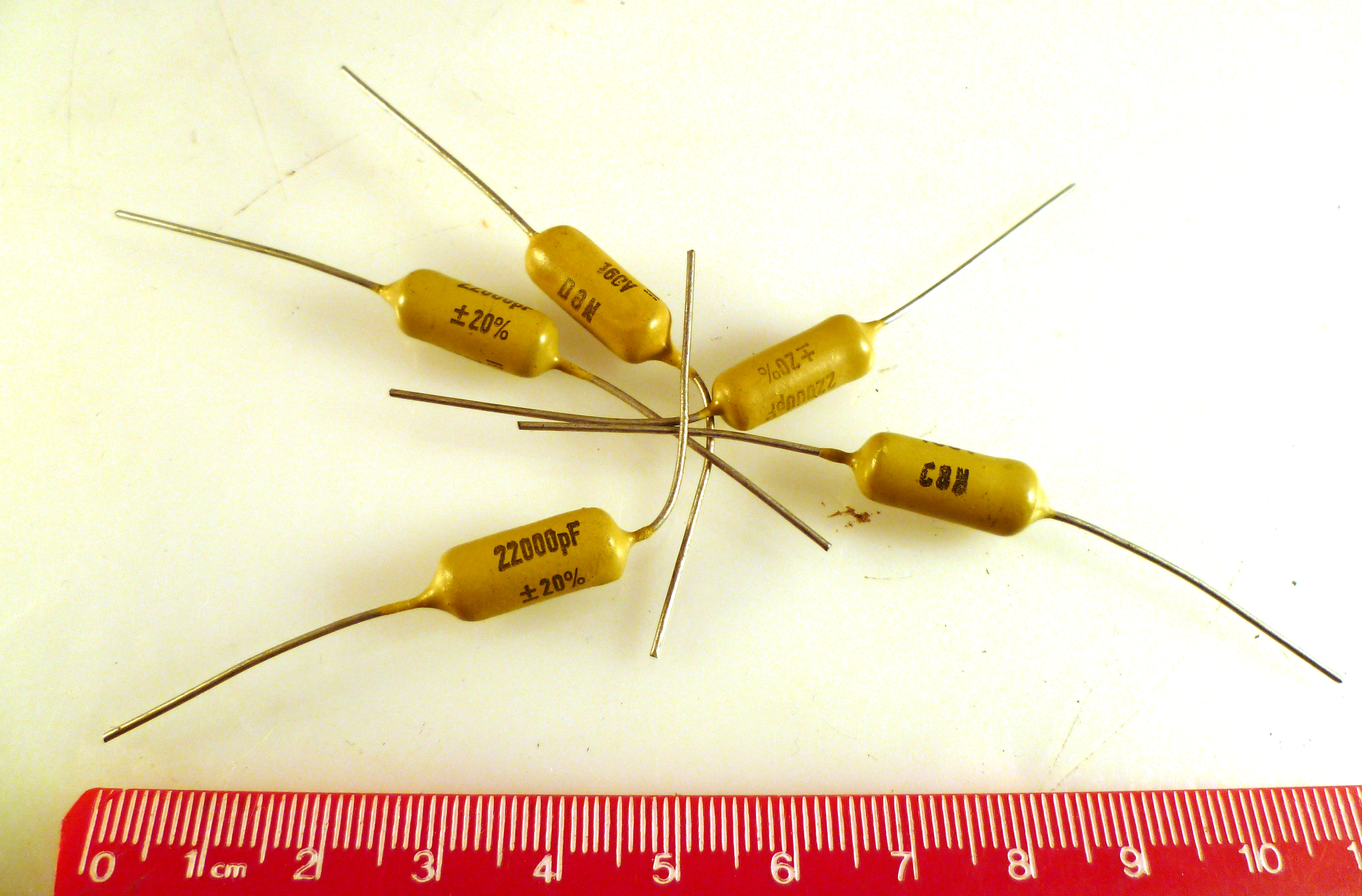 Mustard Capacitor 22nF 160V 20 Marshall Amps Etc 5 Pieces MBD020H