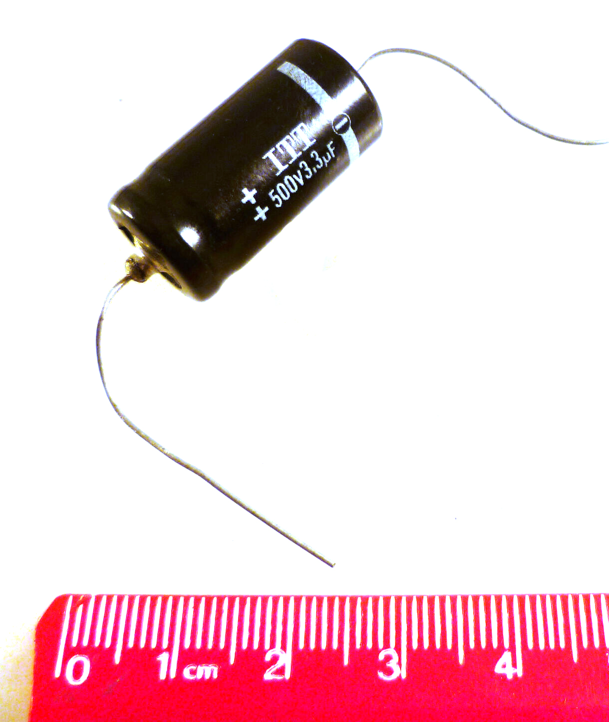 ITT Axial Electrolytic Capacitor 500V 3.3uF 40 +85'C Vintage MBD014E