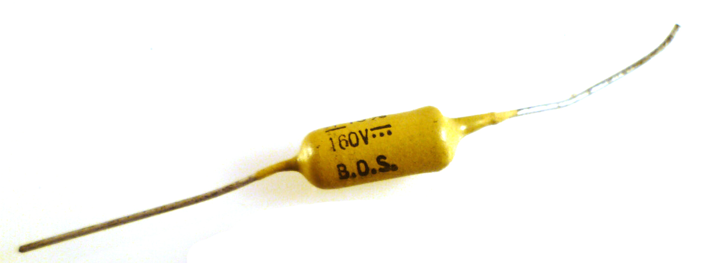 B.O.S. 47000pF 160Vdc 10 Mustard Capacitor Marshall Amps Etc OM0929A