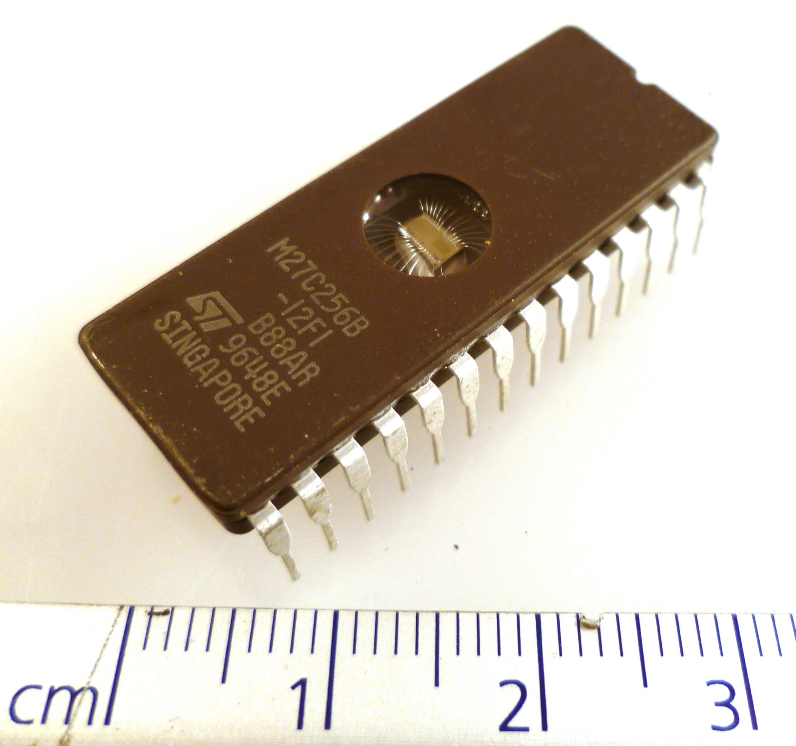 ST M27C256B-12FI 256 Kbit 32Kb × 8 UV EPROM 28 CDIP OMB3-28A | Rich ...