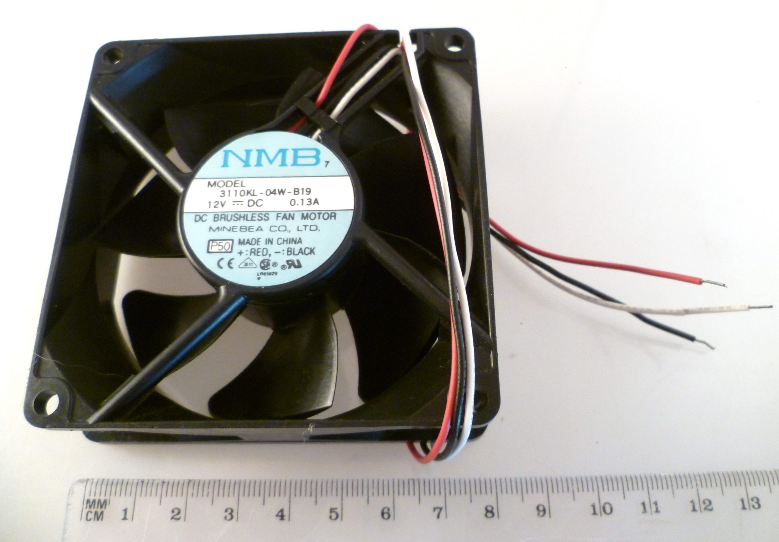 NMB 80mm Computer Case Fan – 3110KL-04W-B19, DC12V 0.13A, 3-Pin – For Dell (Open Box) - View #4