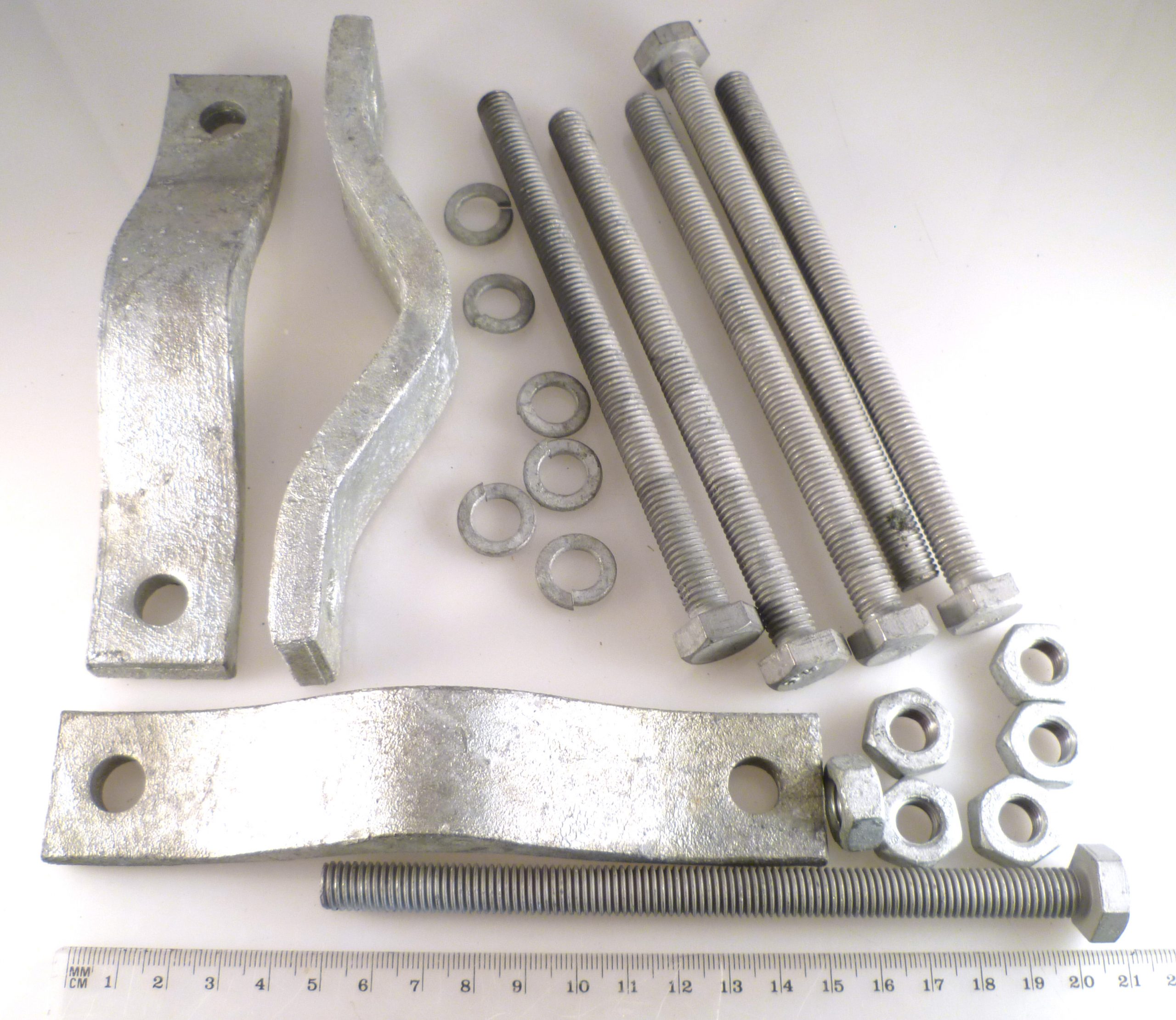 Heavy Duty Pipe Mounting Bracket Galvanised Steel Clamp Kit EB6C3H eBay