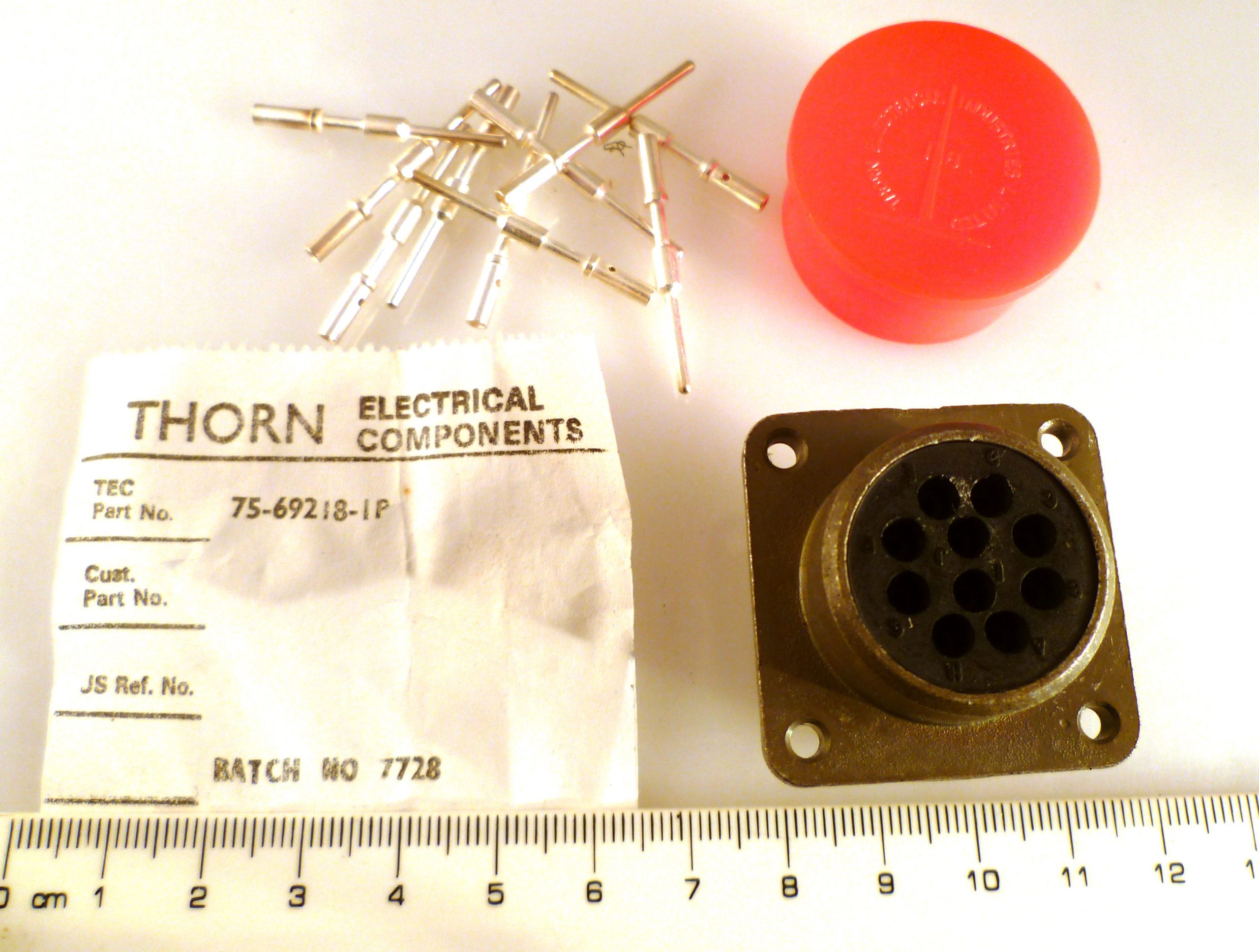 Thorn 75-69218-1P Milspec Circular Plug Chassis Mount 10 Pin OM0734Z5 ...