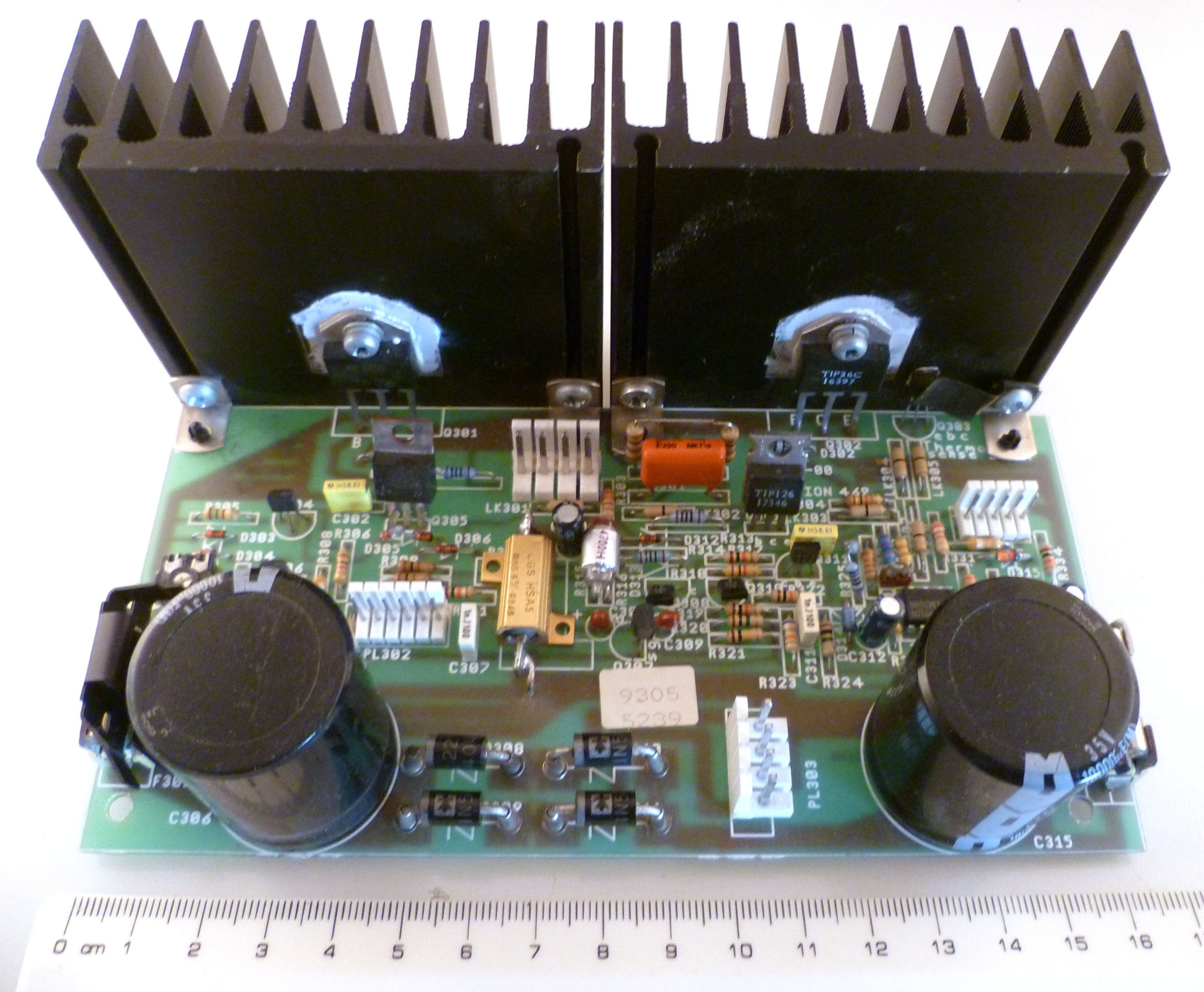 Texas TIP35C+TIP36C PCB 2x10 Fin Heatsinks 80x75x30mm Audio Amp MBH006H ...