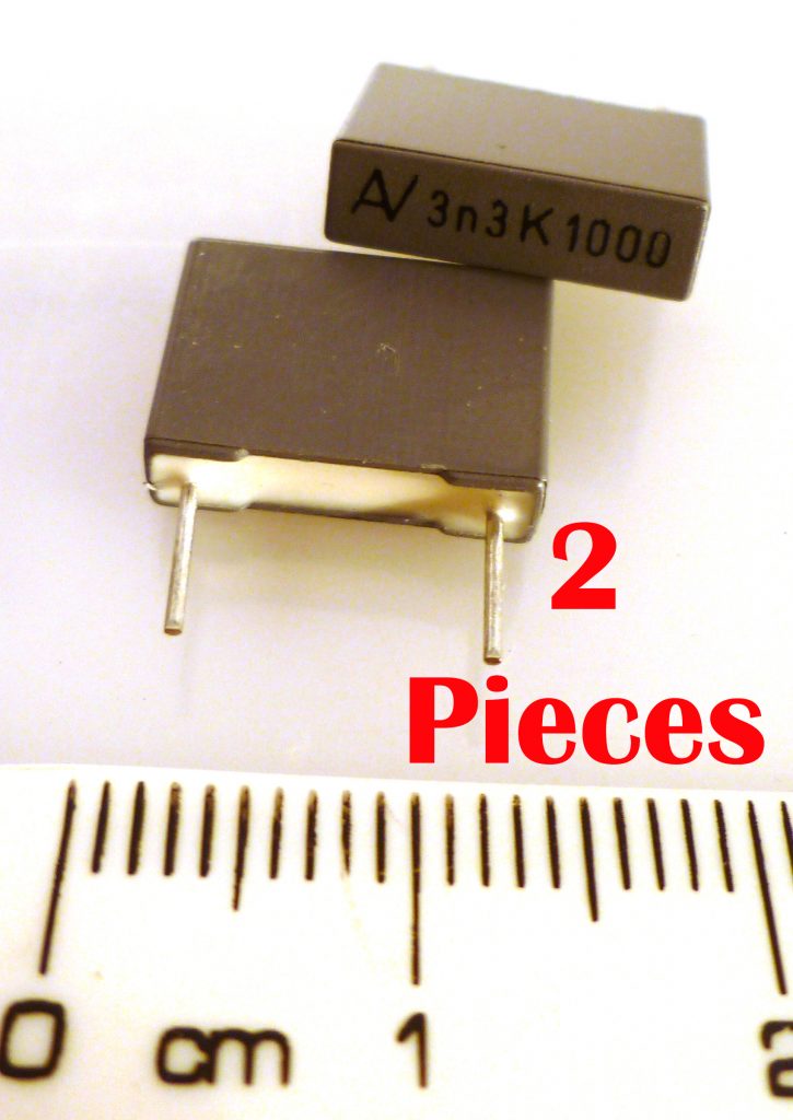 Arcotronics R60QF1330AA00K Film Capacitor 3.3uF 1000Vdc 10% 2 Pieces ...