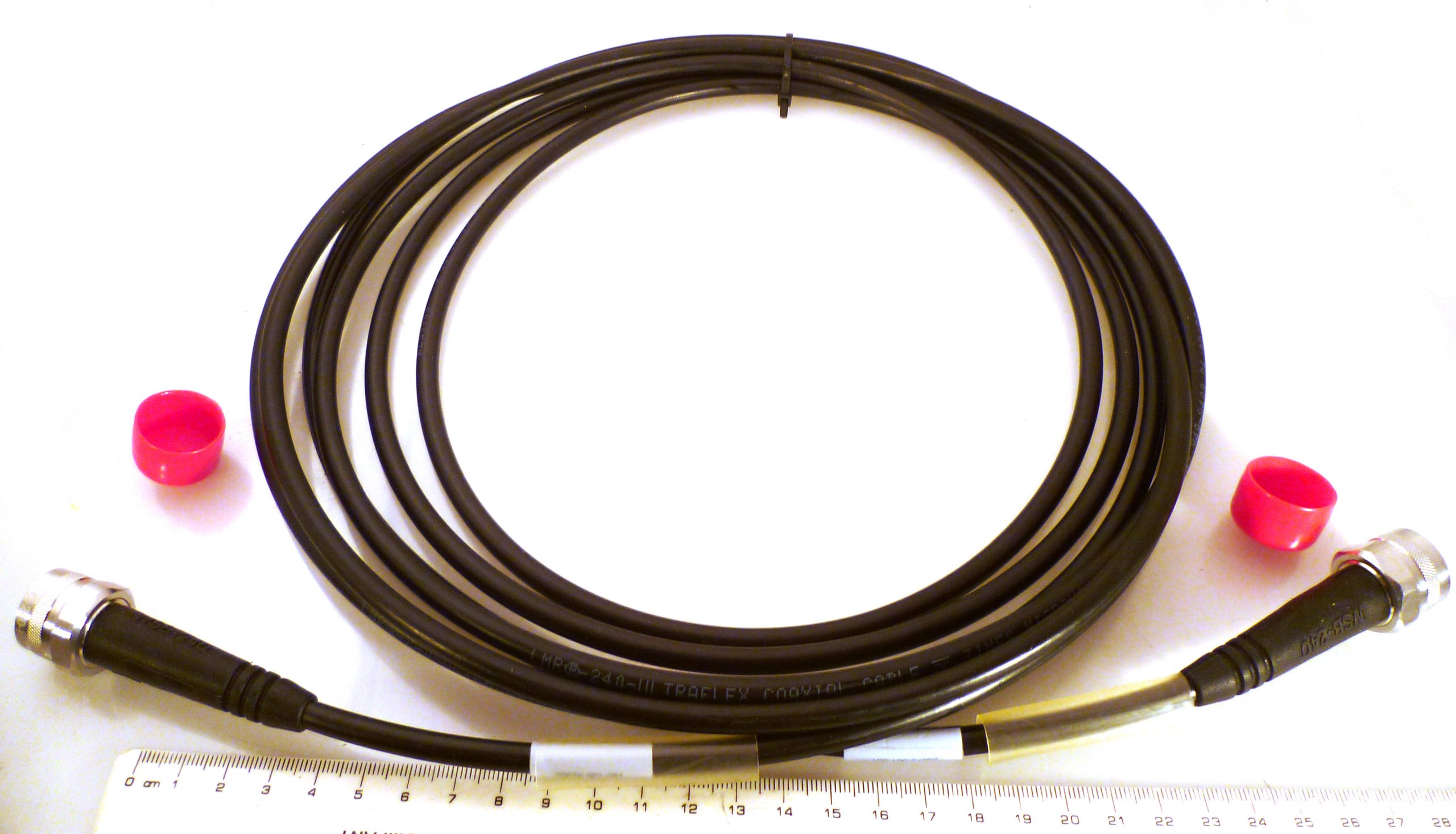 Times Microwave 50 Ohm 6GHz N Type Plug to Plug Cable LMR-240 4.5 Metres MBC016B