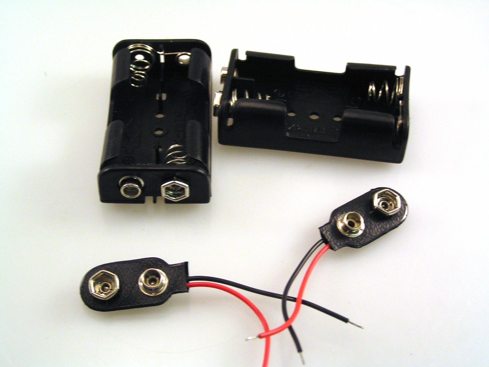 2 Slots AA Battery Holder 3V AA Battery Storage Box 2AA Case With Leads Wirees ON/Off Switch Screw Cap Case Back Cover - 44