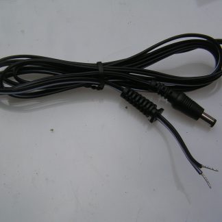 Large Jack Plug 6.3mm OD x 3.1mm ID 10mm Long Shaft DC Power Lead 1 Metre OM0691