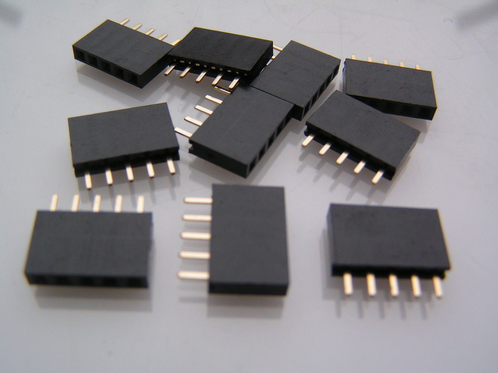 5 Way Pin Strip Header Socket 2.54mm Pitch 5 pieces BB6C MBD025c | Rich ...