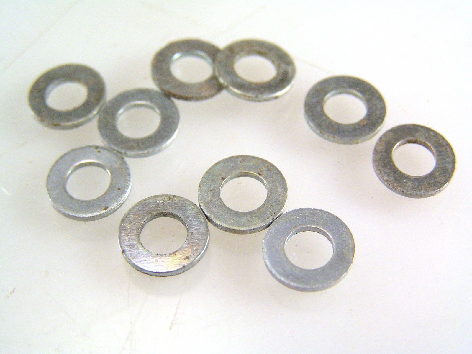 PLAIN WASHER 6BA Mild Steel Zinc Clear Passivated 10 Pieces MBE005c