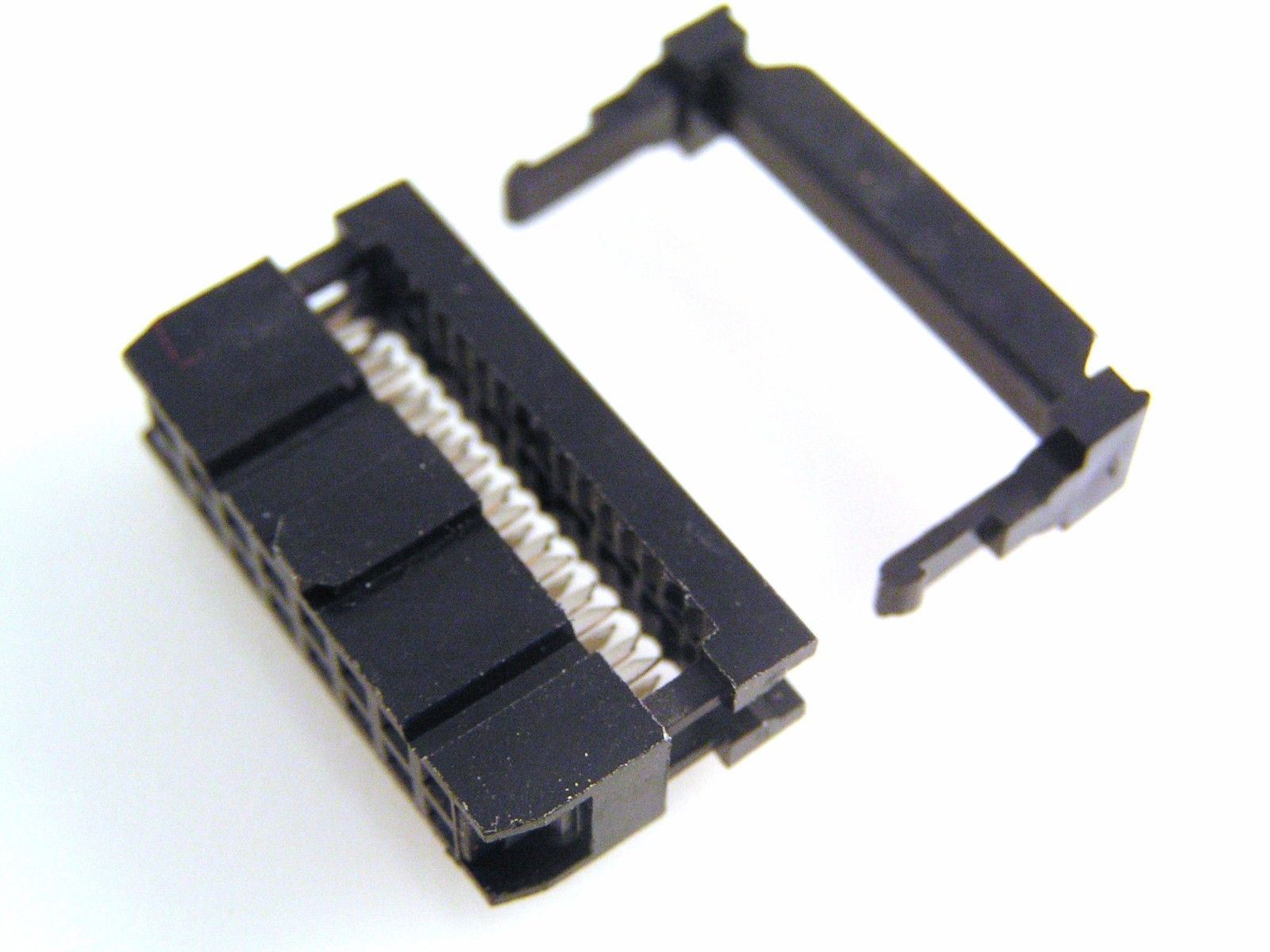 Ribbon Cable Dil Idc Socketstrain Relief 254mm Polarised Range 10to64