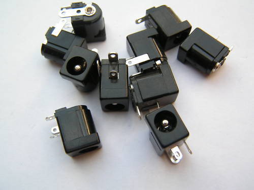 DC Socket 5mm Outer 2.5mm Centre Pin PCB Mount 10 Pieces OM0569 | Rich ...