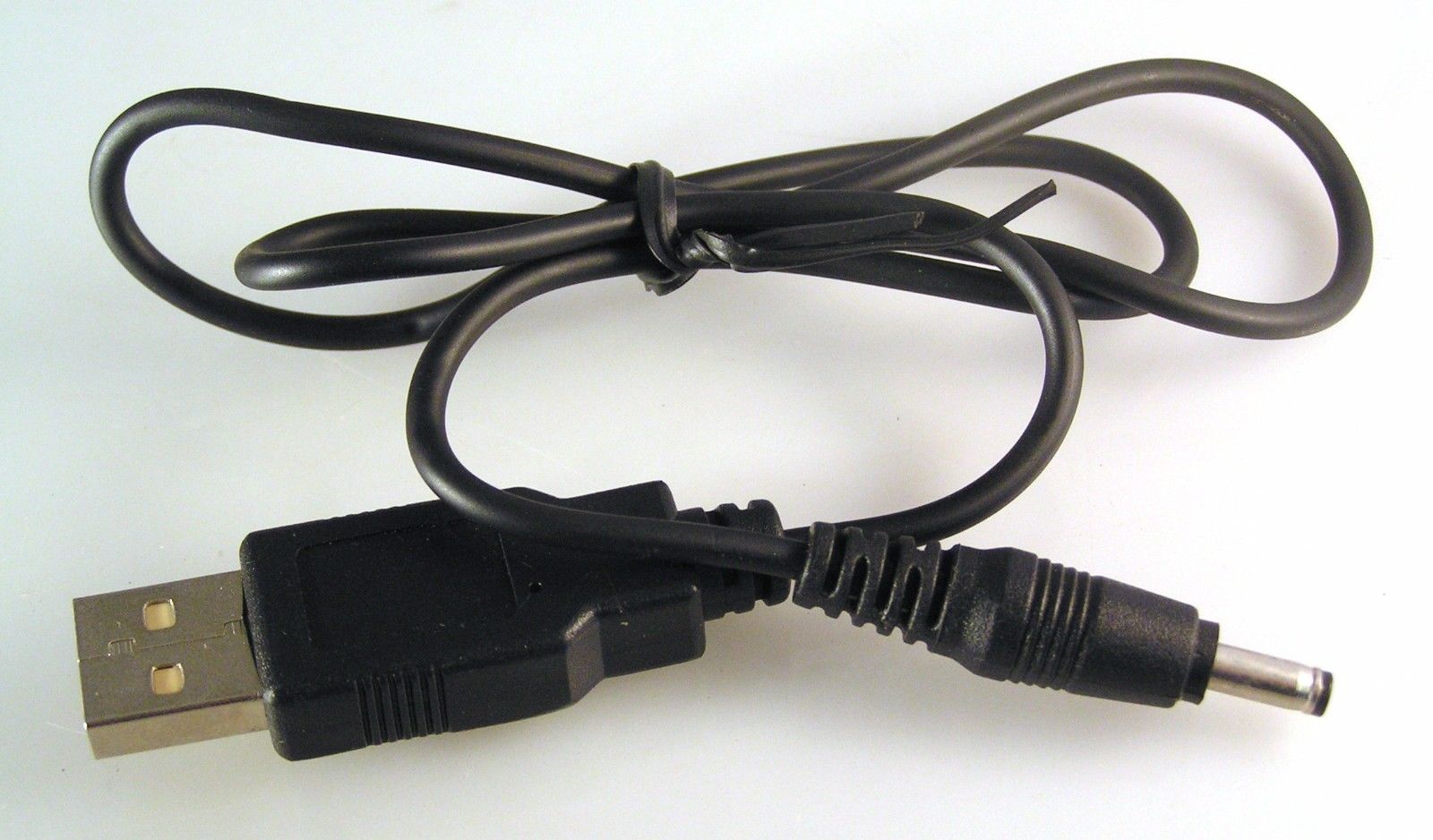 USB Plug to 3.4mm Outer x 1.3mm Inner Jack Plug Cable 600mm OM1025X