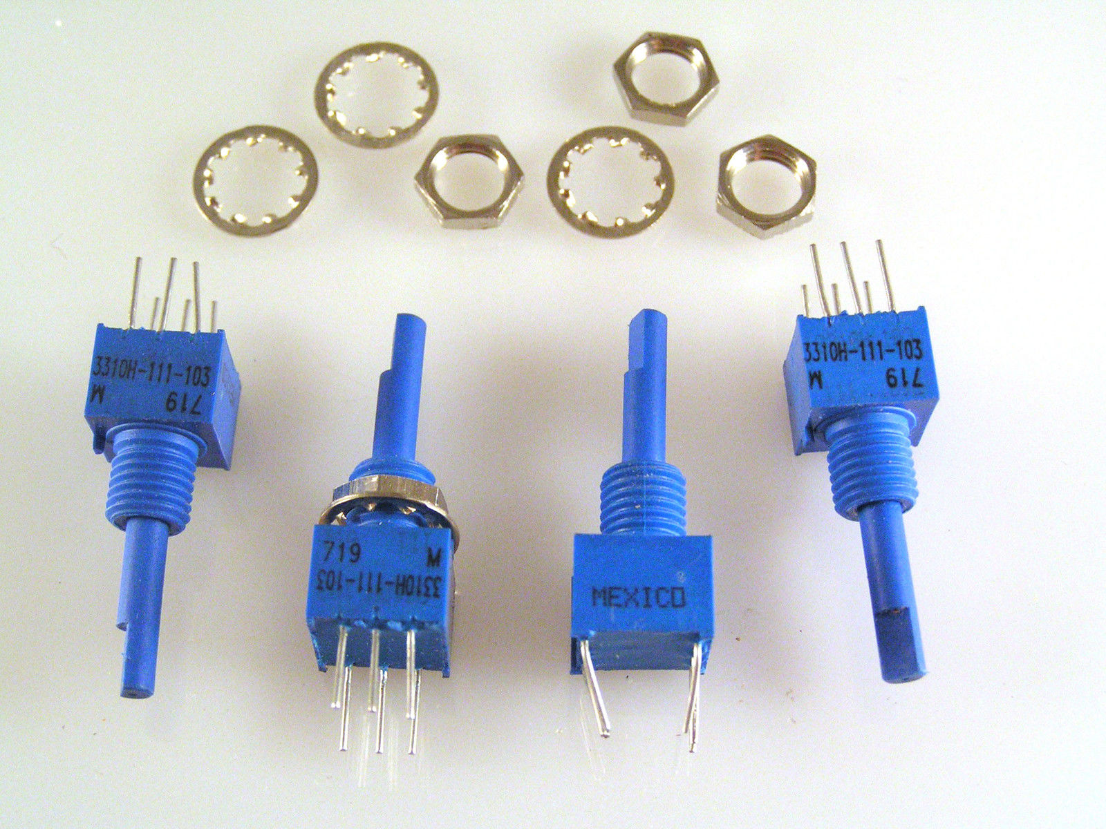 Bourns 3310H111103 Panel Fit Potentiometer 10K Ohm 3mm Shaft 4 pieces