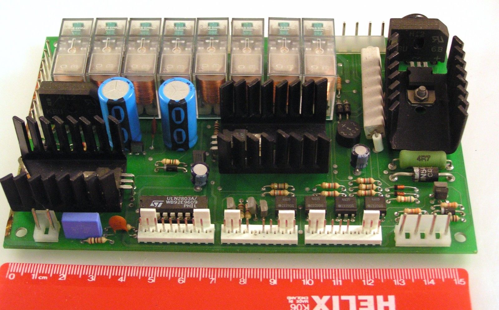 PCB 1 x ULN2803AN 8x 10.5V Relay 4x 4N35 2x KBU6B TIP31A IRF520 etc ...