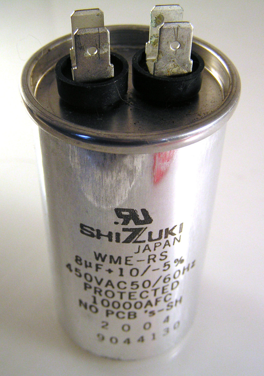 Shizuki Capacitor Motor Run Metallised/Poly 450VAC 8uf OL0616 Rich