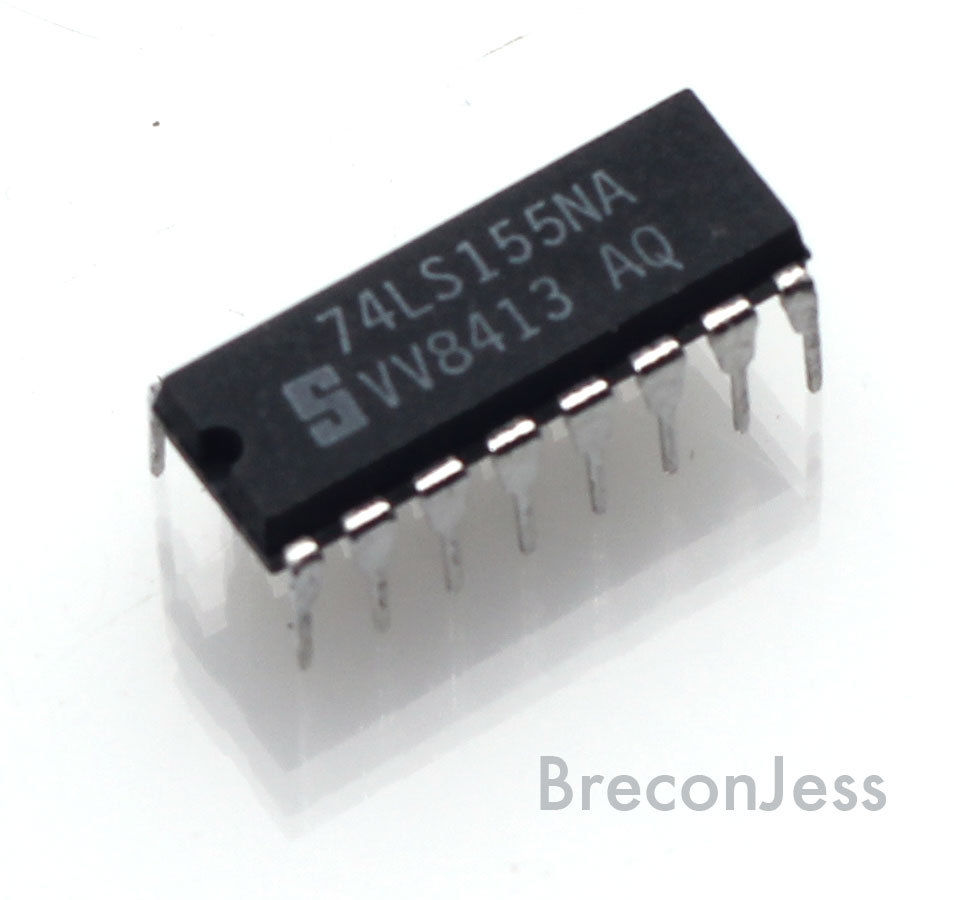 Lot De 2 Circuits Intégrés Signetics 7475N - Boîtier DIP 16 Broches - Occasion (traces Possibles)